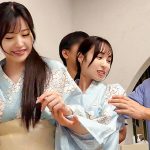 高級旅館で大乱交！住み込みバイトの美女達をやりたい放題エッチしまくる濃厚生中SEX！【しおり/ゆいか/いちか/のかぜ】いちか＆のかぜ篇 ｜1vrnc00080