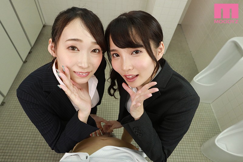 【VR】蓮実クレアと枢木あおいの超ささやき淫語W痴●SPECIAL VR 電車内JOI・トイレ内フェラ・図書館内逆3P！！抜群のコンビネーション×ノンストップで淫語に浸りつづけて脳みそとチ○ポがトロ～トロ体験！！ ｜mdvr00134